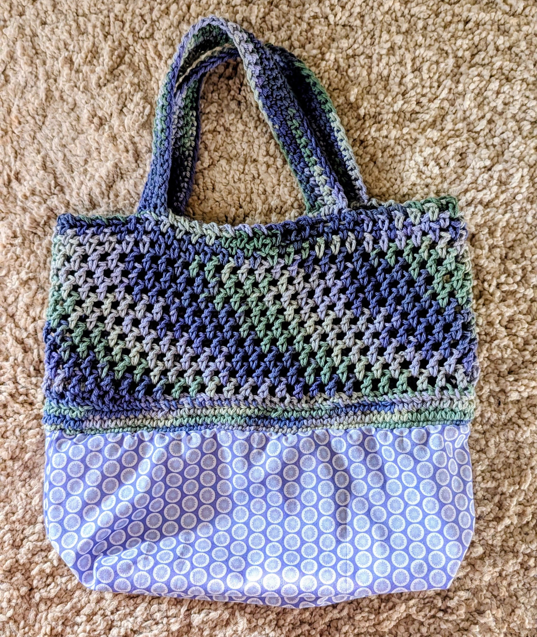 Sewing Meets Crochet: Hybrid Market Bag